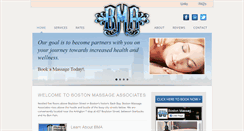 Desktop Screenshot of bostonmassageassociates.com